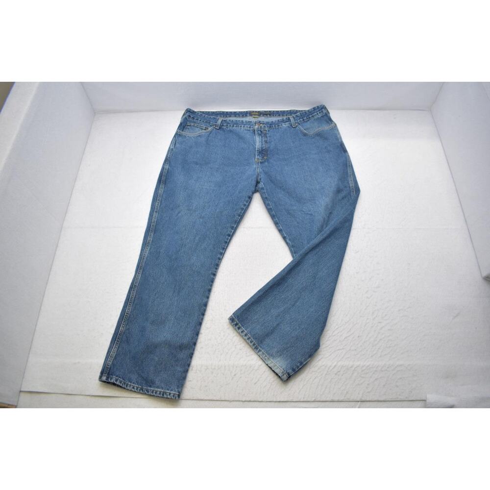 Cabelas Classic Fit Straight Rugged Blue Denim Jeans Mens Size 46 x 32